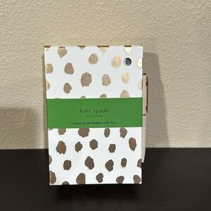 NWT Kate Spade loose note holder with notes and pen